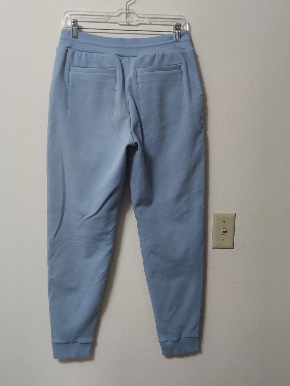 Athleta Woman's Quilted Light Blue Jogger Pants Size 4 - Picture 6 of 7